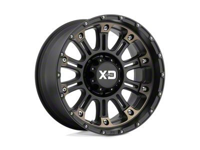 XD Hoss II Satin Black Machined Dark Tint 8-Lug Wheel; 20x9; -12mm Offset (07-10 Sierra 3500 HD SRW)