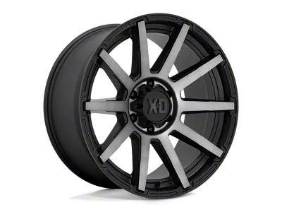 XD Outbreak Satin Black with Gray Tint 8-Lug Wheel; 22x10; -18mm Offset (20-26 Sierra 3500 HD SRW)