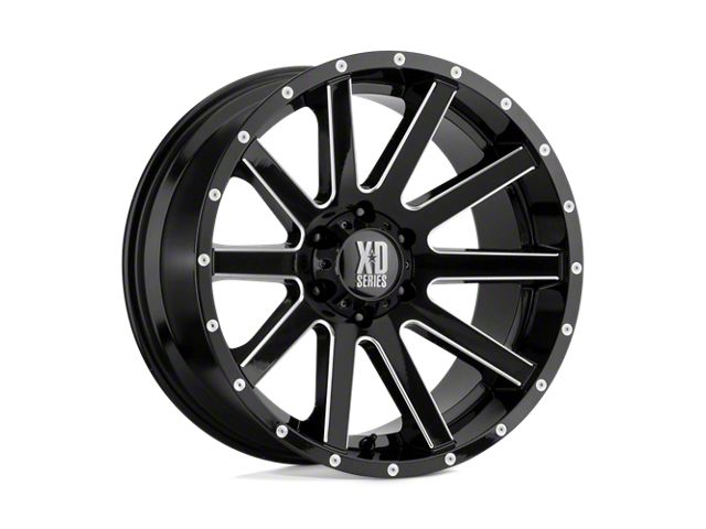 XD Spy II Satin Black Dark Tint 8-Lug Wheel; 17x9; -12mm Offset (07-10 Sierra 3500 HD SRW)