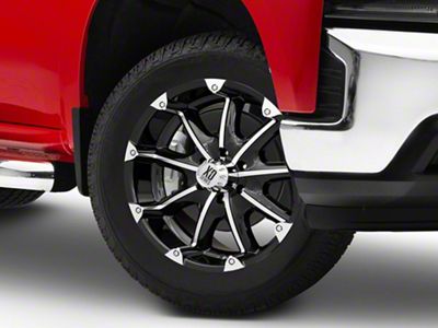 XD Badlands Gloss Black Machined 6-Lug Wheel; 20x9; 18mm Offset (19-25 Silverado 1500)
