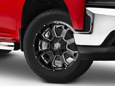 XD Buck 25 Gloss Black Milled 6-Lug Wheel; 20x9; 0mm Offset (19-25 Silverado 1500)