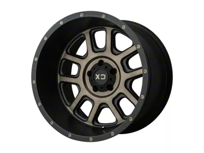 XD Delta Matte Black with Dark Tint Clear 6-Lug Wheel; 20x9; 18mm Offset (19-26 Silverado 1500)