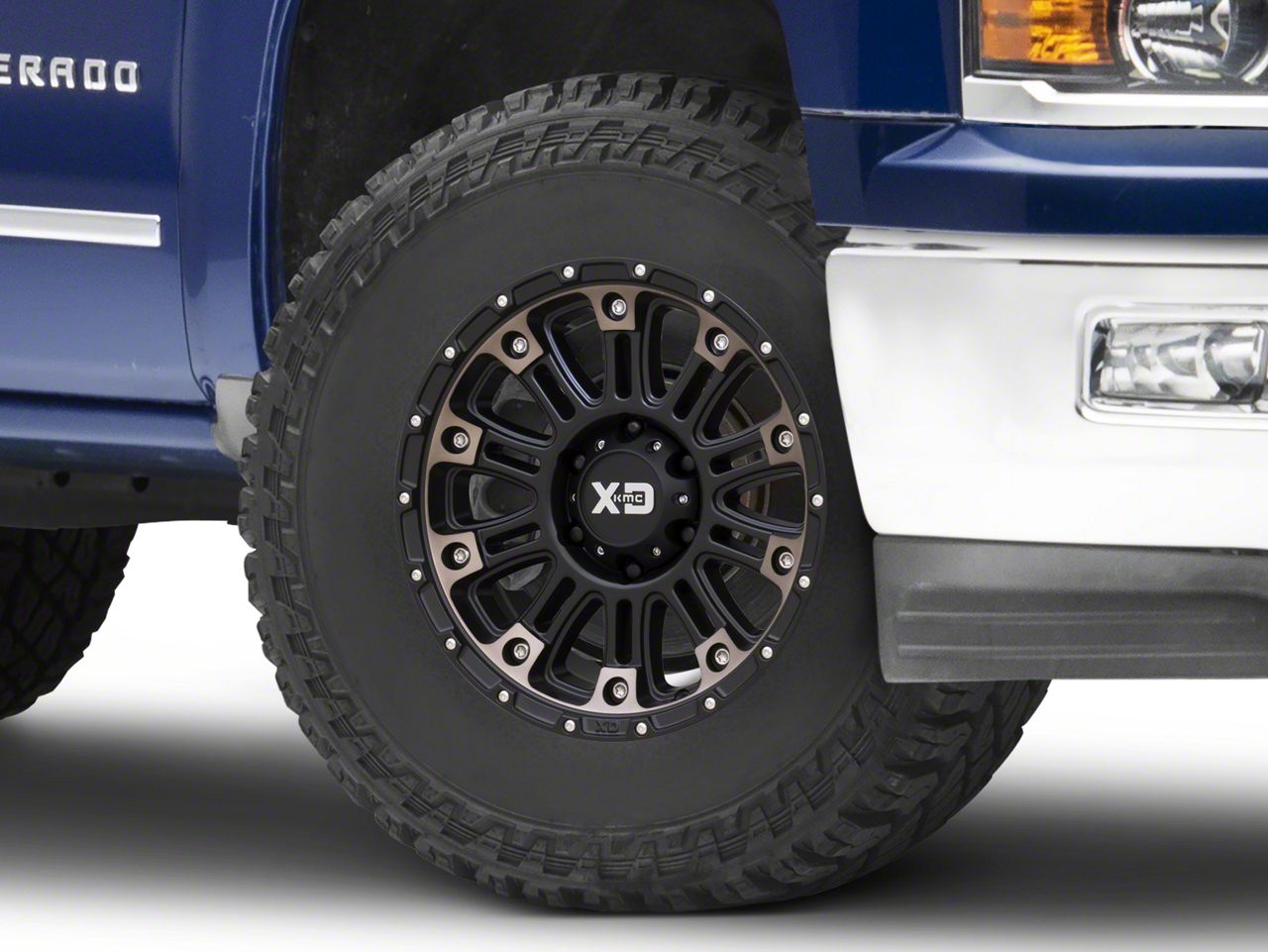 XD Silverado 1500 Hoss II Satin Black Machined with Dark Tint 6Lug