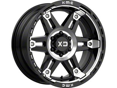 XD Spy II Gloss Black Machined 6-Lug Wheel; 20x10; -18mm Offset (19-26 Silverado 1500)