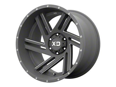 XD Swipe Satin Gray Milled 6-Lug Wheel; 17x9; 18mm Offset (14-18 Silverado 1500)