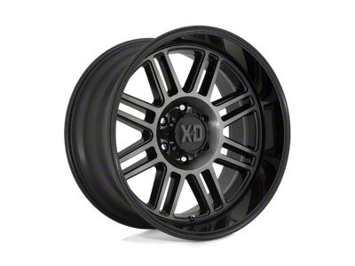 XD Cage Gloss Black with Gray Tint 8-Lug Wheel; 20x10; -18mm Offset (20-26 Silverado 2500 HD)
