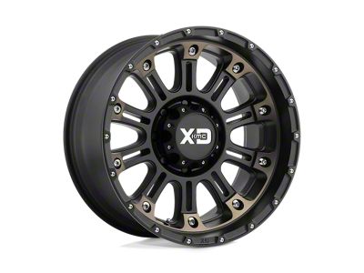 XD Hoss II Satin Black Machined Dark Tint 8-Lug Wheel; 20x9; -12mm Offset (07-10 Silverado 2500 HD)