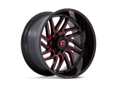 XD Mammoth Gloss Black Milled with Red Tint 8-Lug Wheel; 20x9; 18mm Offset (07-10 Silverado 2500 HD)