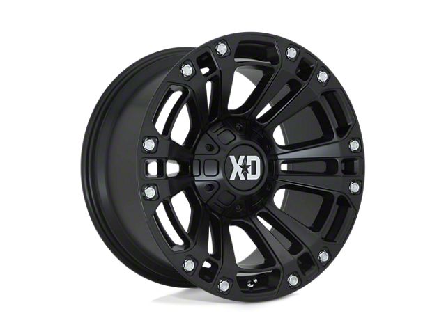 XD Monster 3 Satin Black 8-Lug Wheel; 20x10; -18mm Offset (20-24 Silverado 2500 HD)