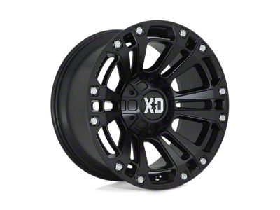 XD Monster 3 Satin Black 8-Lug Wheel; 20x9; 18mm Offset (07-10 Silverado 2500 HD)