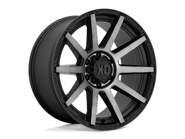 XD Outbreak Satin Black with Gray Tint 8-Lug Wheel; 20x9; 18mm Offset (20-24 Silverado 2500 HD)