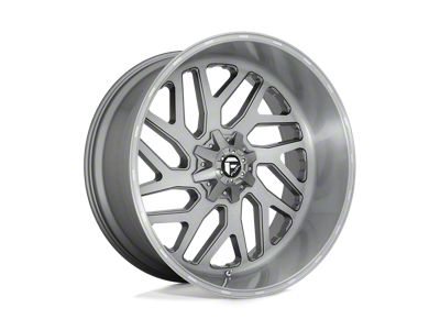 XD Pike Titanium Brushed Milled 8-Lug Wheel; 20x9; 18mm Offset (20-24 Silverado 2500 HD)