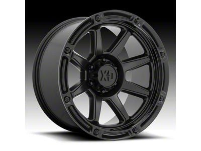 XD Titan Satin Black 8-Lug Wheel; 20x12; -44mm Offset (07-10 Silverado 2500 HD)
