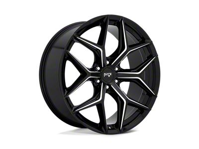 XD Double Deuce Satin Black 8-Lug Wheel; 20x10; -18mm Offset (20-24 Silverado 3500 HD SRW)