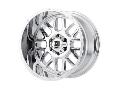 XD Grenade Chrome 8-Lug Wheel; 20x9; 0mm Offset (20-25 Silverado 3500 HD SRW)
