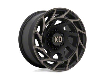 XD Onslaught Satin Black with Bronze Tint 8-Lug Wheel; 20x9; 0mm Offset (07-10 Silverado 3500 HD SRW)
