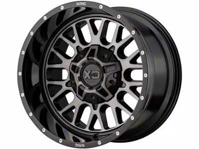 XD Snare Gloss Black with Gray Tint 8-Lug Wheel; 20x9; 0mm Offset (20-25 Silverado 3500 HD SRW)