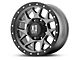 XD Bully Matte Gray with Black Ring 6-Lug Wheel; 17x8.5; 0mm Offset (21-24 Tahoe)