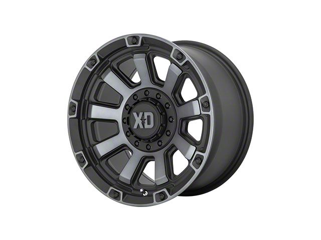 XD Gauntlet Satin Black with Gray Tint 6-Lug Wheel; 17x9; 0mm Offset (21-24 Tahoe)