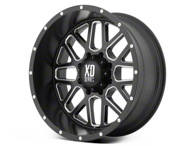 XD Grenade Satin Black Milled 6-Lug Wheel; 22x12; -44mm Offset (21-26 Tahoe)