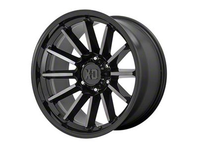 XD Luxe Gloss Black Machined with Gray Tint 6-Lug Wheel; 20x9; 18mm Offset (21-25 Tahoe)