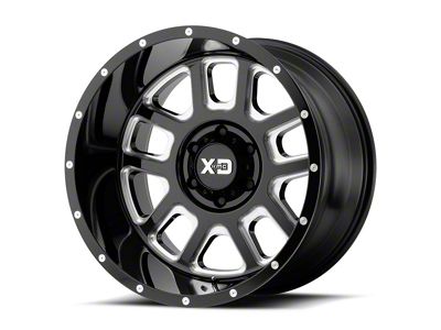 XD Delta Gloss Black Milled 6-Lug Wheel; 22x14; -76mm Offset (21-26 Yukon)