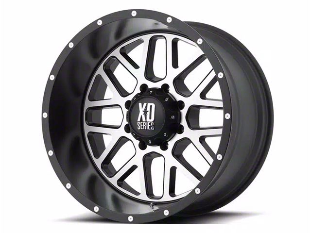 XD Grenade Satin Black Machined 6-Lug Wheel; 18x9; 18mm Offset (21-24 Yukon)