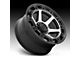 XD Raid Satin Black Machined 6-Lug Wheel; 17x9; 0mm Offset (21-24 Yukon)