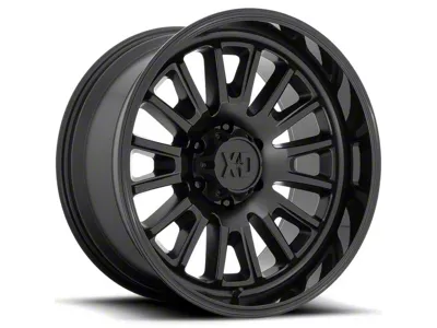 XD Rover Satin Black with Gloss Black Lip 6-Lug Wheel; 22x12; -44mm Offset (21-26 Yukon)