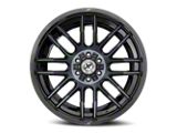 XF Offroad XF-232 Gloss Black and Machined Titanium Double Dark Tint 8-Lug Wheel; 20x10; -24mm Offset (01-06 Silverado 3500 HD SRW)