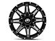 XF Offroad XF-220 Gloss Black Milled 6-Lug Wheel; 17x9; 12mm Offset (07-13 Silverado 1500)