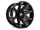 XF Offroad XF-220 Gloss Black Milled 8-Lug Wheel; 18x9; 12mm Offset (07-14 Silverado 2500 HD)