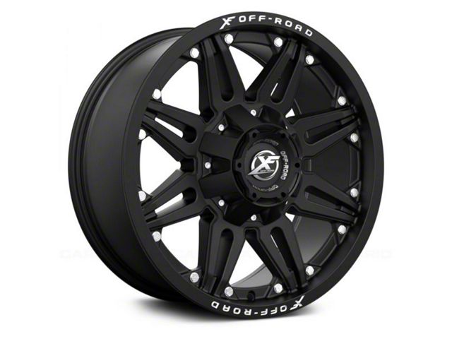 XF Offroad XF-204 Matte Black 6-Lug Wheel; 17x9; -12mm Offset (07-14 Tahoe)