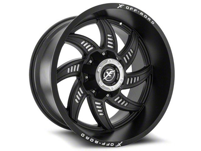 XF Offroad XF-206 Matte Black Milled 6-Lug Wheel; 20x9; 0mm Offset (07-14 Tahoe)