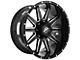 XF Offroad XF-219 Gloss Black Milled 6-Lug Wheel; 17x9; 0mm Offset (07-14 Tahoe)