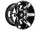 XF Offroad XF-214 Gloss Black with Chrome Inserts 5-Lug Wheel; 22x12; -44mm Offset (09-18 RAM 1500)