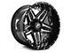 XF Offroad XF-223 Gloss Black Machined 5-Lug Wheel; 20x10; -24mm Offset (09-18 RAM 1500)