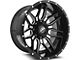 XF Offroad XF-222 Gloss Black Milled Milled 8-Lug Wheel; 20x9; 0mm Offset (15-19 Silverado 2500 HD)