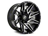 XF Offroad XF-218 Gloss Black Machined 5-Lug Wheel; 20x10; -24mm Offset (94-01 RAM 1500)