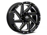 XF Offroad XF-205 Gloss Black Milled 6-Lug Wheel; 20x9; 0mm Offset (23-25 Canyon)