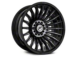 XF Offroad XF-231 Gloss Black Machined with Titanium Double Dark Tint 6-Lug Wheel; 20x9; 0mm Offset (23-24 Canyon)
