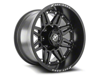 XF Offroad XF-204 Matte Black 6-Lug Wheel; 22x10; 25mm Offset (23-25 Colorado)