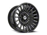 XF Offroad XF-231 Gloss Black and Milled 5-Lug Wheel; 20x10; -24mm Offset (05-11 Dakota)