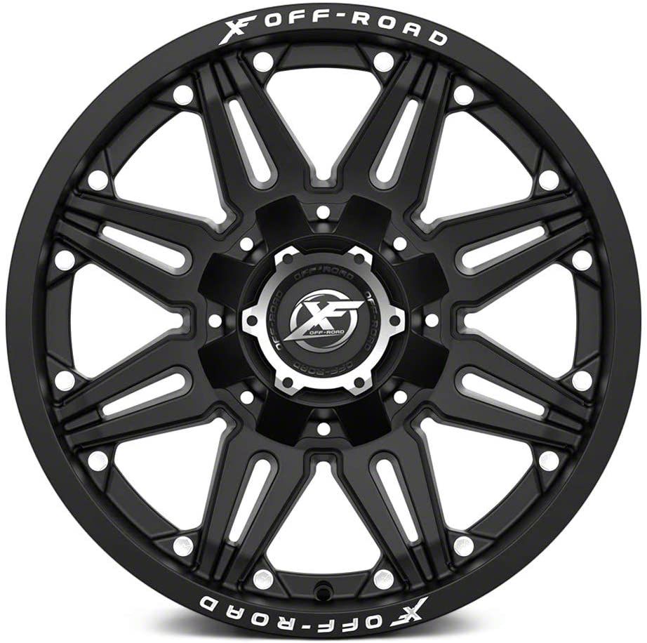 XF Offroad RAM 1500 XF-204 Gloss Black Milled 5-Lug Wheel