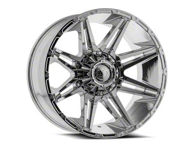 XF Offroad XF-220 Chrome 5-Lug Wheel; 22x10; -24mm Offset (09-18 RAM 1500)