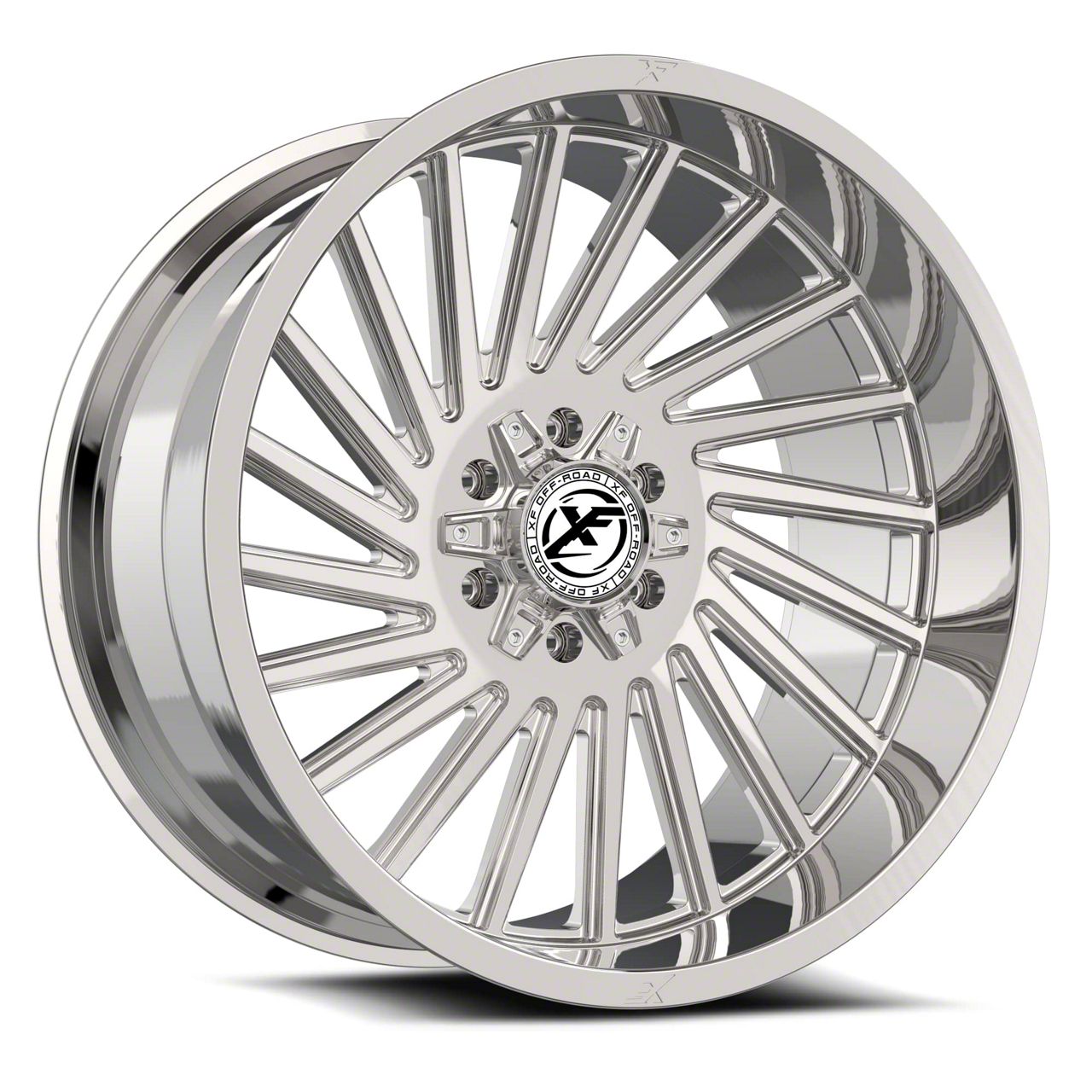 XF Offroad XF-239 Chrome 5-Lug Wheel; 22x12; -44mm Offset (94-01 RAM 1500)