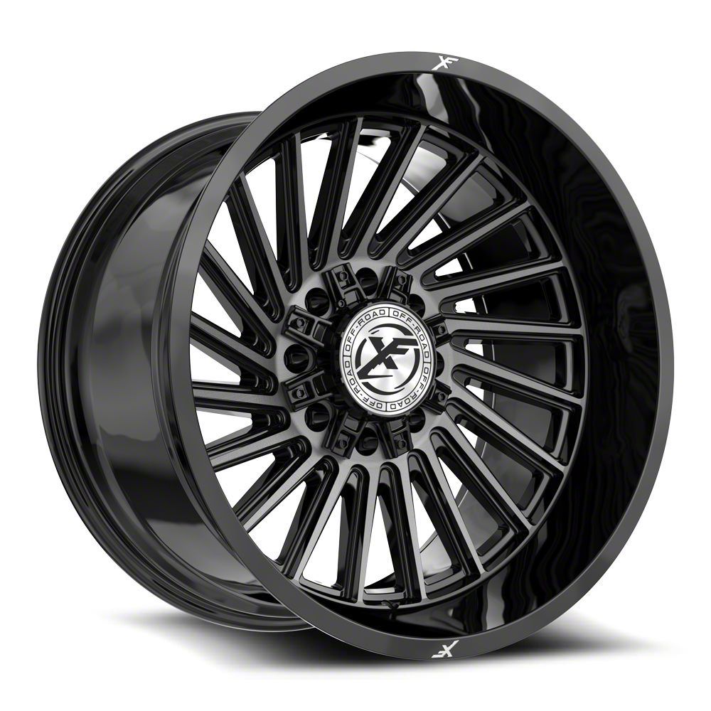XF Offroad RAM 1500 XF-239 Gloss Black and Milled 8-Lug