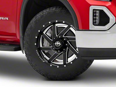 XF Offroad XF-205 Gloss Black Milled 6-Lug Wheel; 20x9; 0mm Offset (19-25 Sierra 1500)
