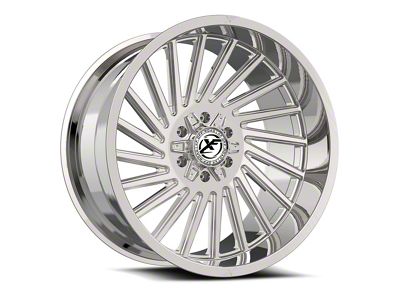 XF Offroad XF-239 Chrome 8-Lug Wheel; 24x12; -44mm Offset (20-25 Sierra 3500 HD SRW)