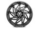 XF Offroad XF-203 Gloss Black Milled 6-Lug Wheel; 17x9; -12mm Offset (14-18 Silverado 1500)